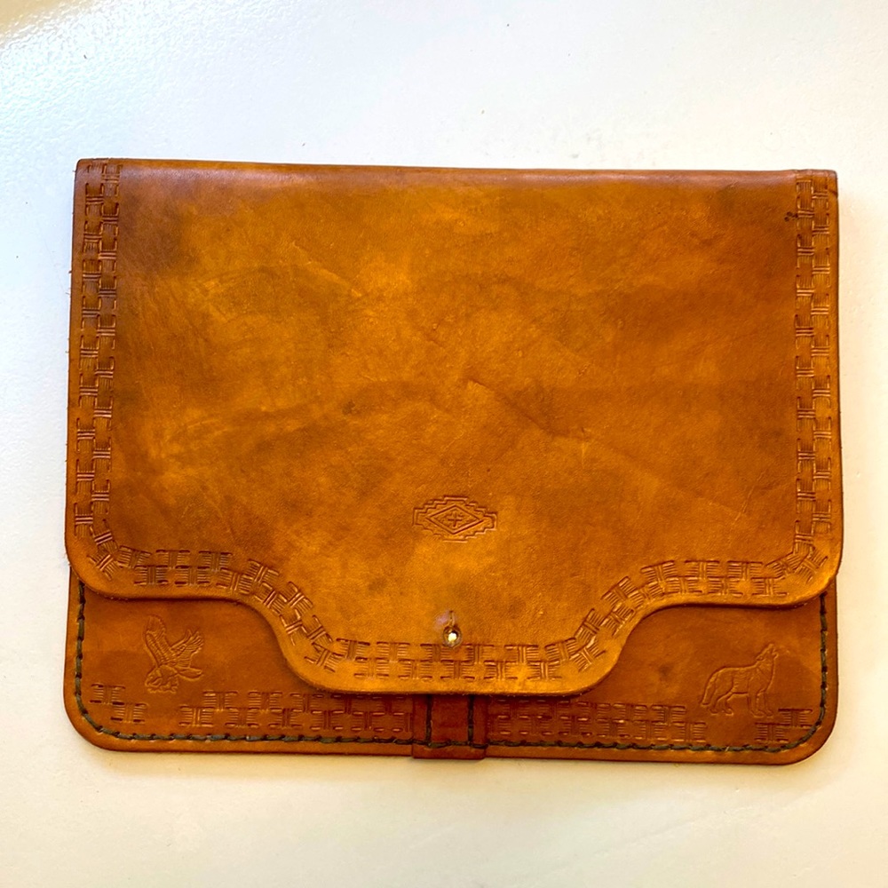 Custom leather iPad case
